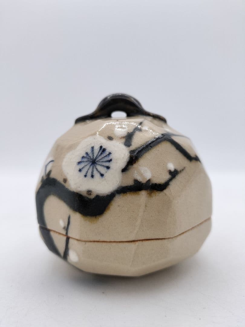 c466 香合 槍梅 佐藤大道 木箱 茶道具 古物