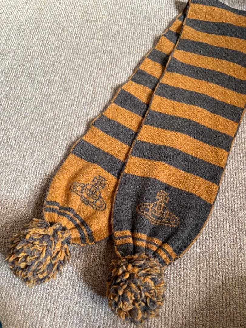 Vivienne Westwood ボーダー　ボンボン　マフラー