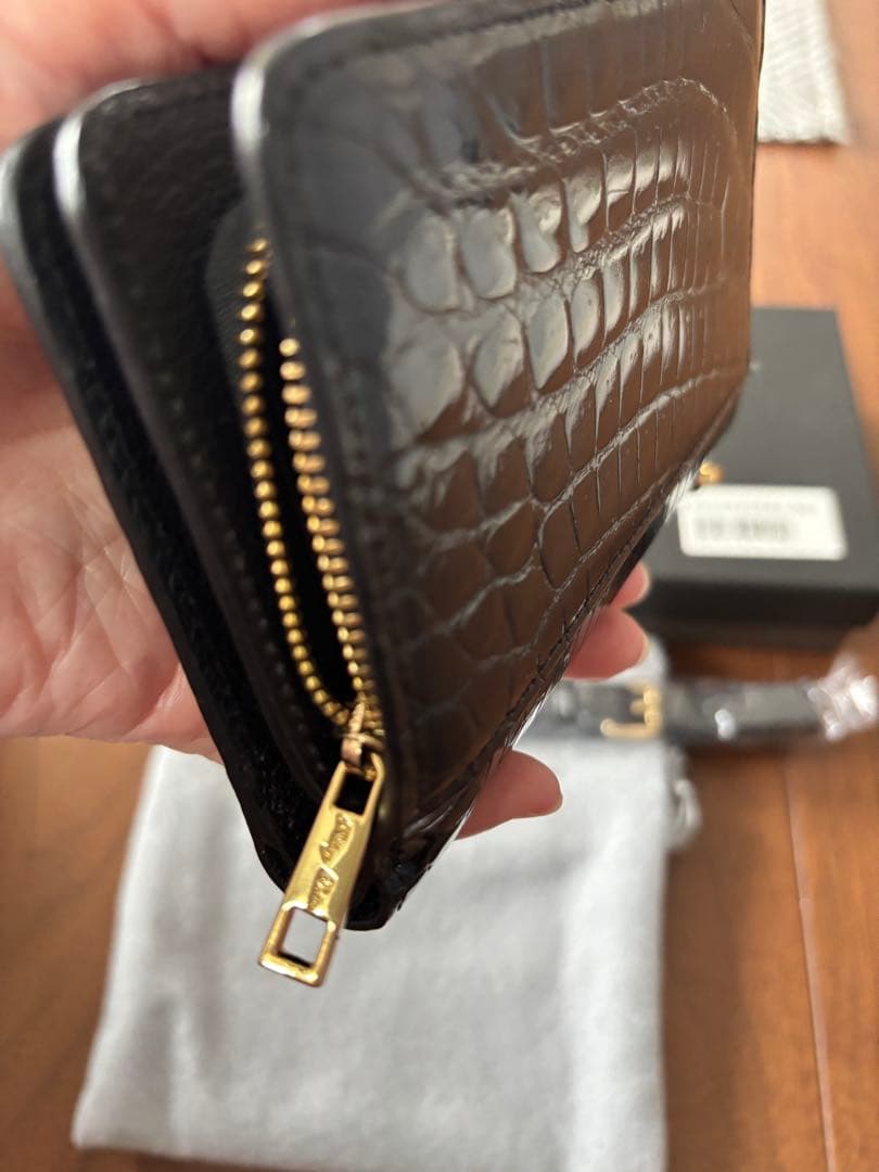 最終お値下げ♡新品未使用♡ Pelley Lusso ペレリールッソ　クロコ財布