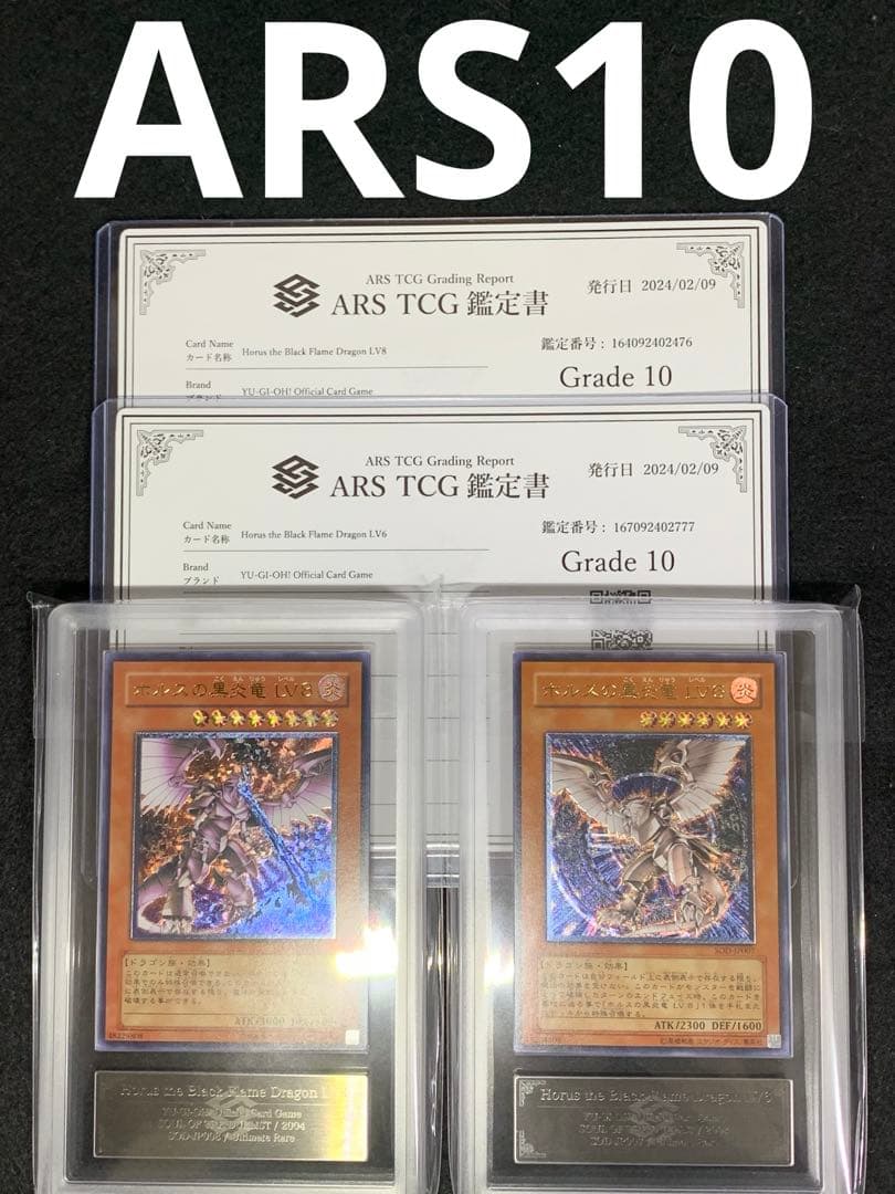 ARS10 遊戯王　ホルスの黒炎竜　LV6 LV8 アルティメットレアセット