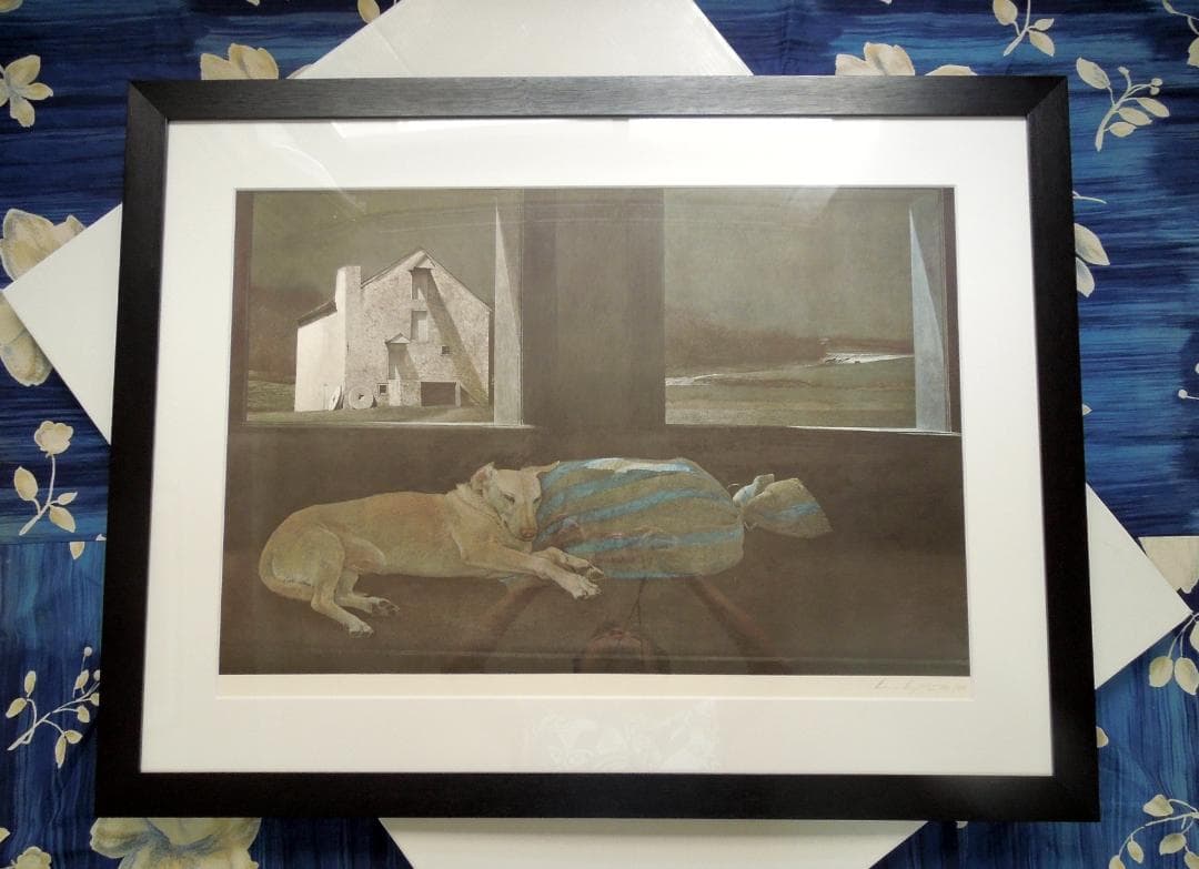 レア　210万円　真作　アンドリュー・ワイエス　直筆サイン　アメリカ　写実主義