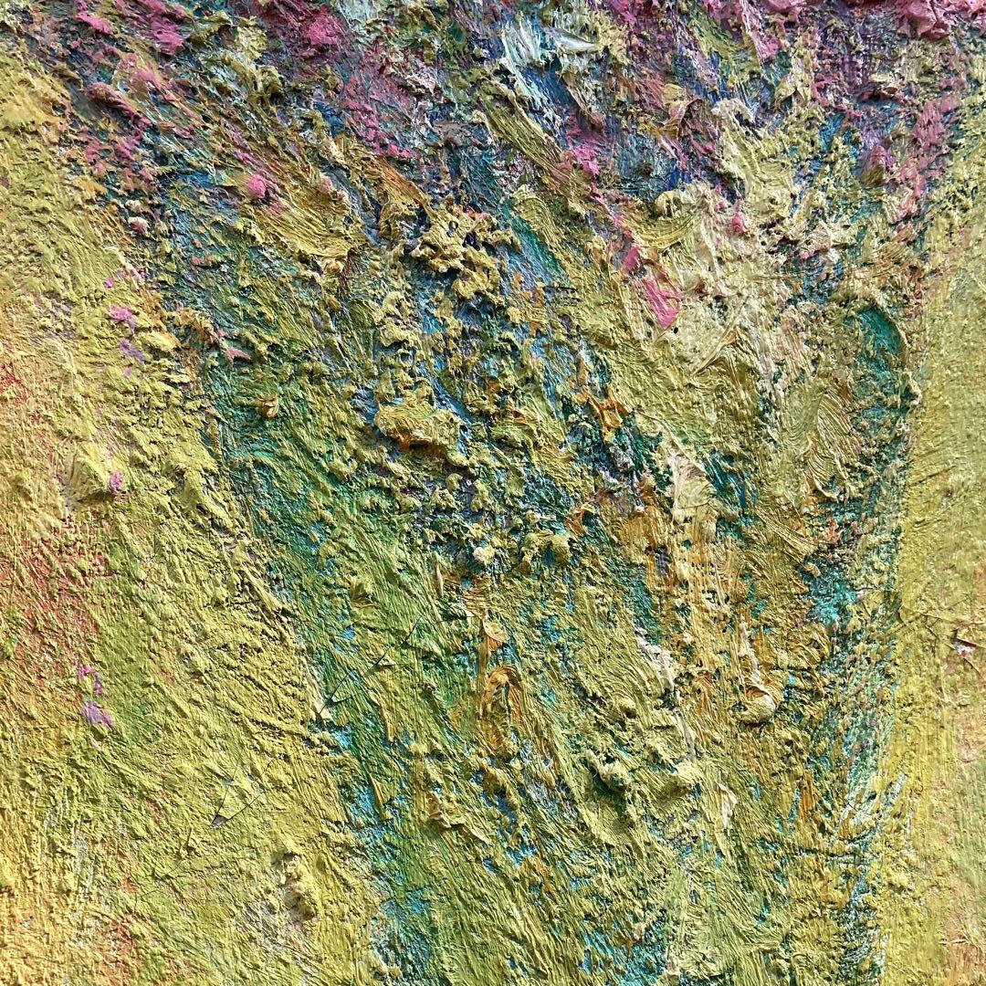 額なし▪️油彩画　F4 原画▪️ヨーロッパ画家ヴィタリエ・ズブコ　「春のブーケ 」