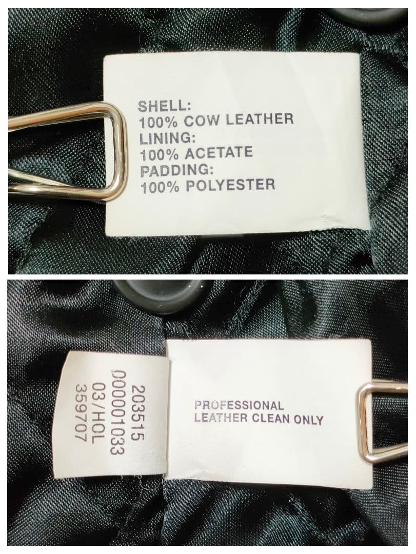 GAP　00s　名作　カウレザー　ジャケット ブラック　L