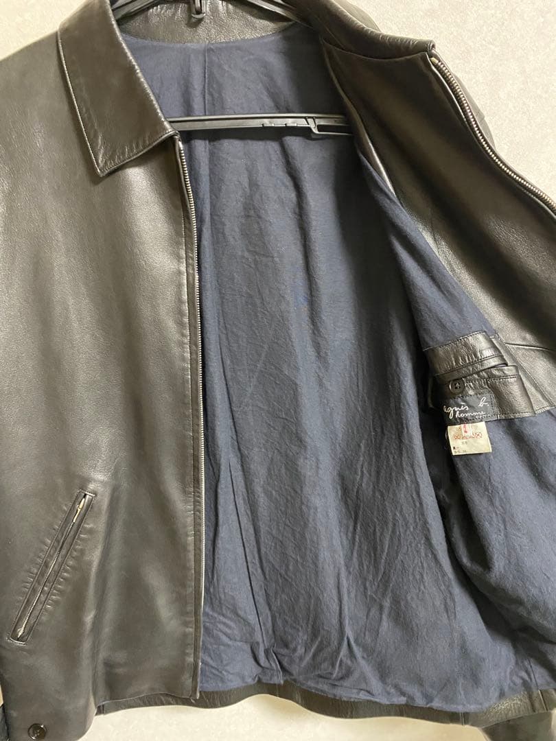 【dsk】　agnes b. homme レザージャケット