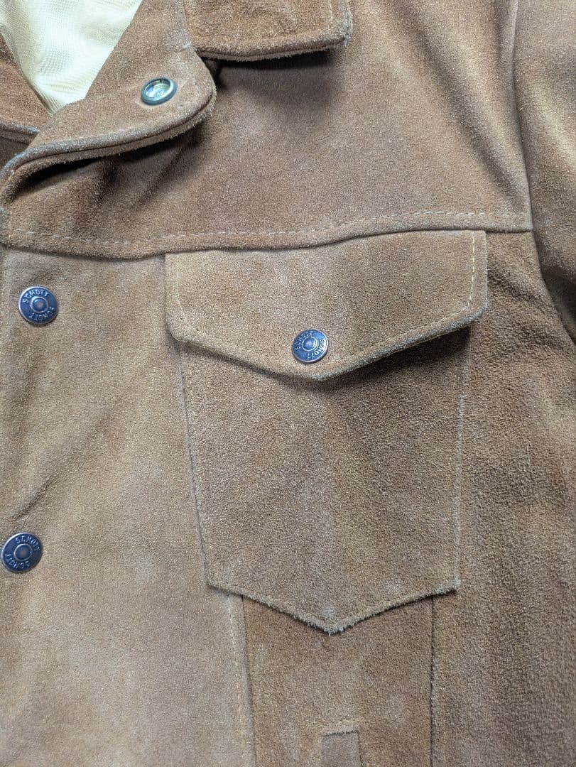 USA製 Schott　トラッカージャケット　3rd　スエード