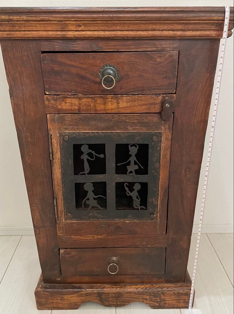 アンティーク 木製 キャビネット/ サイドテーブル vintage