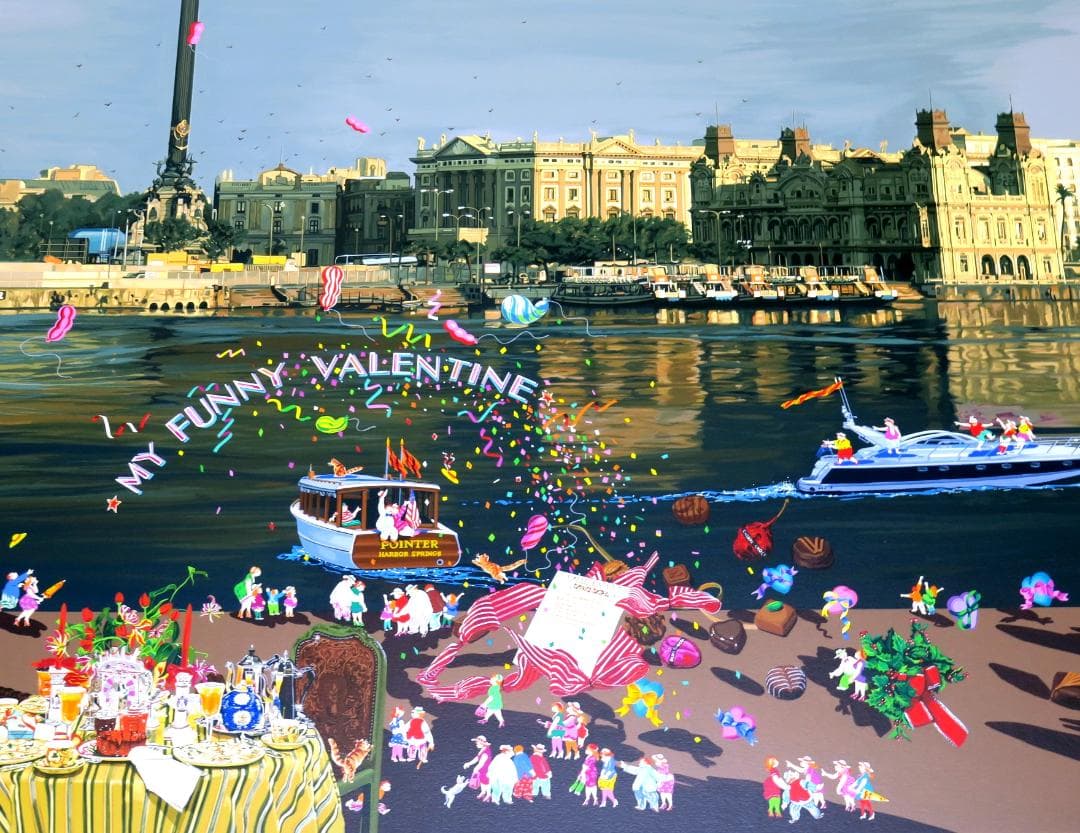 【ヒロ・ヤマガタ】　恋人たちのフェスティバル　シルクスクリーンシート　山形博導