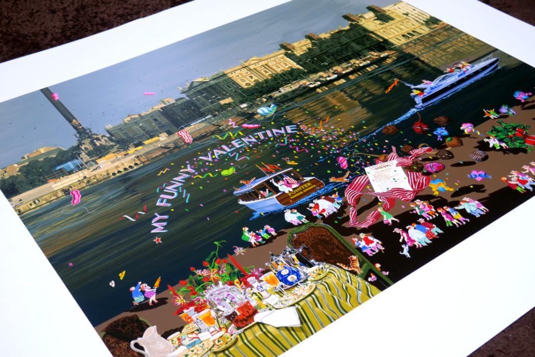 【ヒロ・ヤマガタ】　恋人たちのフェスティバル　シルクスクリーンシート　山形博導