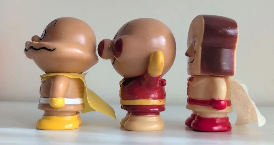 初期ソフビ アンパンマン しょくぱんまん カレーパンマン 1989 フィギュア