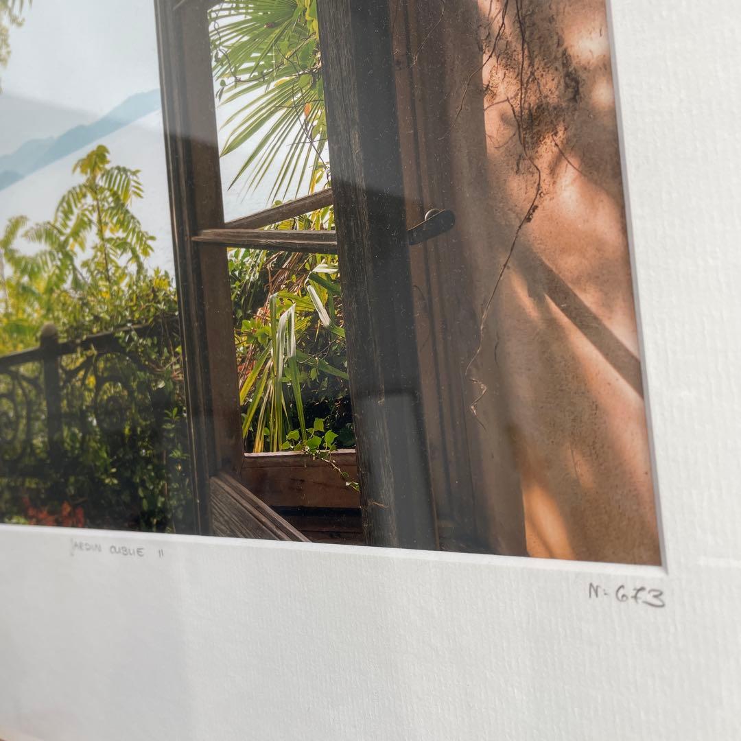 エーイーイエローコーナーフォトアート　海外の庭　額縁付