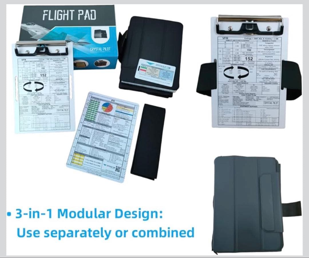 Crystal Pilotフライトパッド6Plus タブレットニーボード