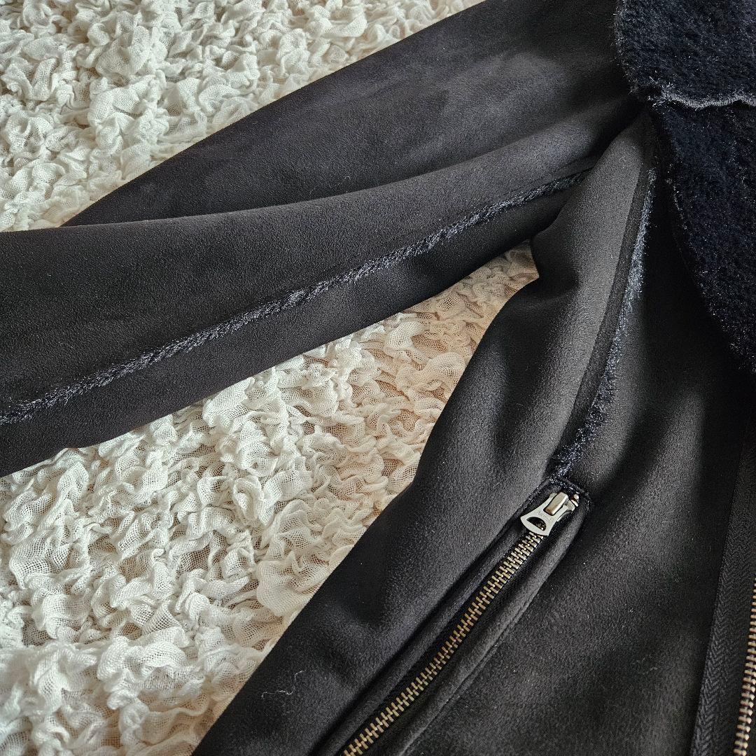 CIVARIZE シヴァーライズ フェイクムートンコート 黒 44