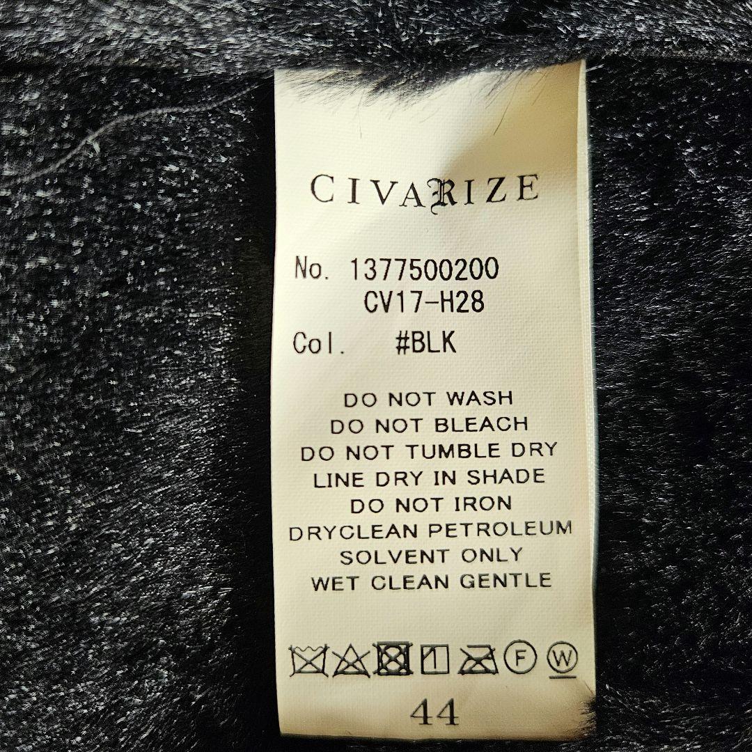 CIVARIZE シヴァーライズ フェイクムートンコート 黒 44