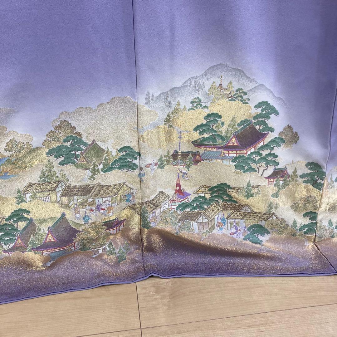 ZF-1302 色留袖 金通し トールサイズ いにしえの都 逸品 高級 正絹