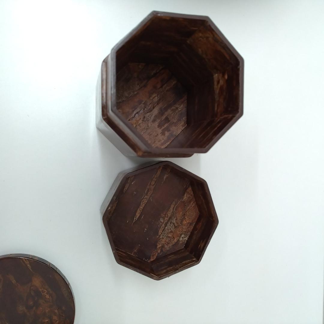 若《RJXSX》樺細工　角館　茶びつ　茶筒　茶器セット　茶こし