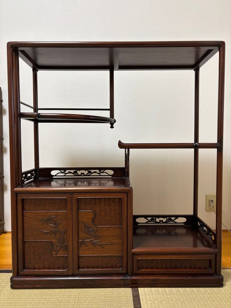 和風　箪笥　オープンシェルフ　アンティーク