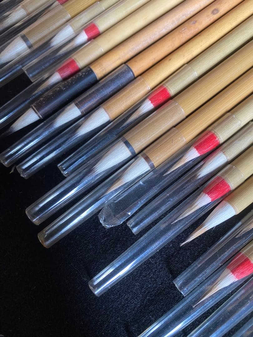 書道筆　まとめ売り　100本　上海工藝　火炬牌　中国筆　古筆　小筆