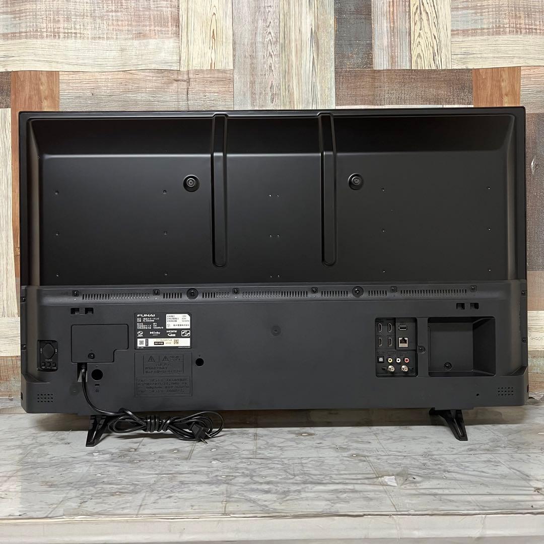 即日受渡❣️全国送料込3年前購入フナイ43型4K液晶テレビWチューナー高画質高音質