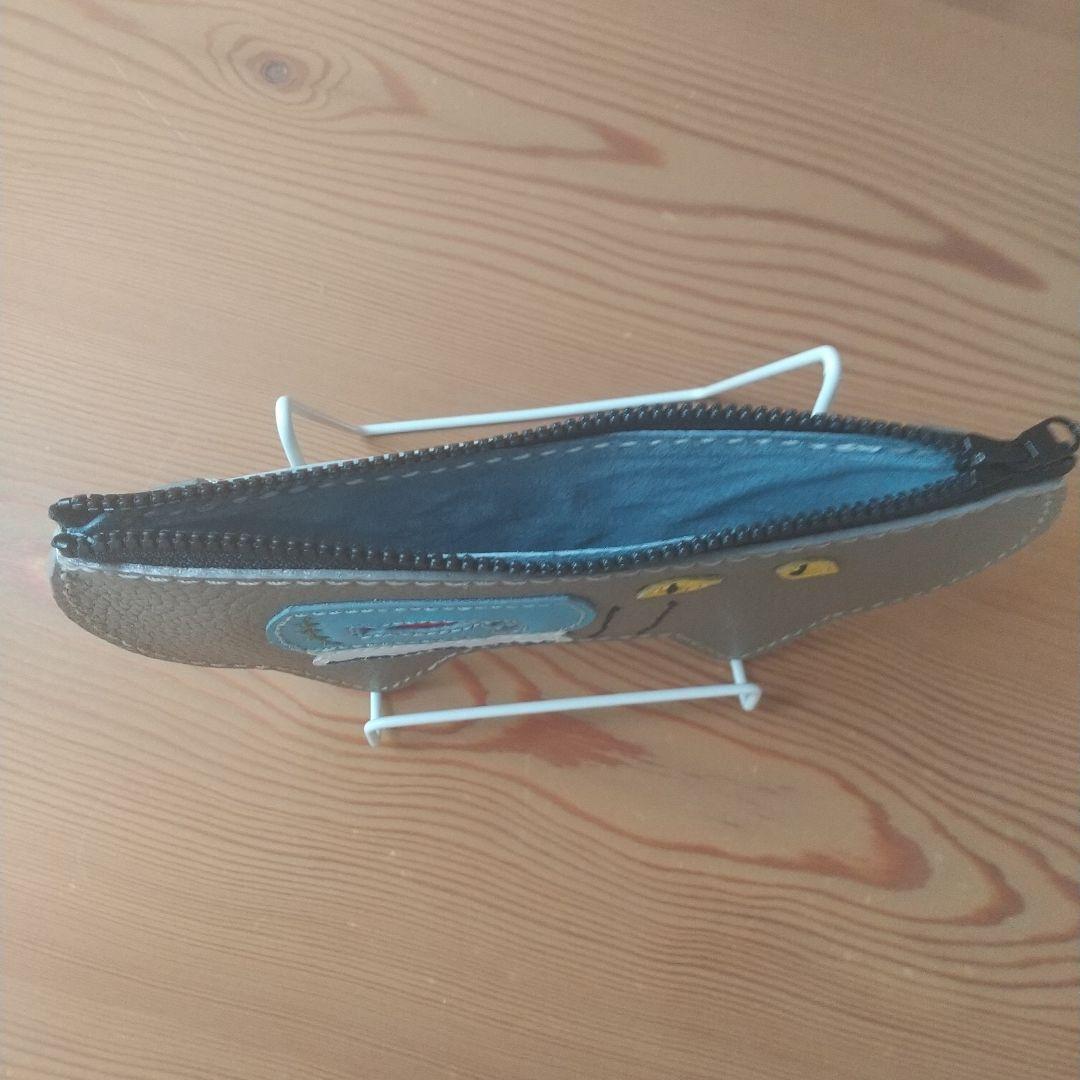 猫のメガネケース K.TAMAO作 全て手縫いのハンドメイド 姫路レザー