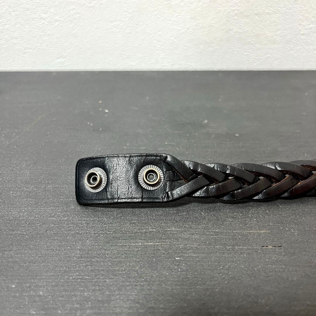 《RRL/ダブルアールエル》Leather Concho Bracelet