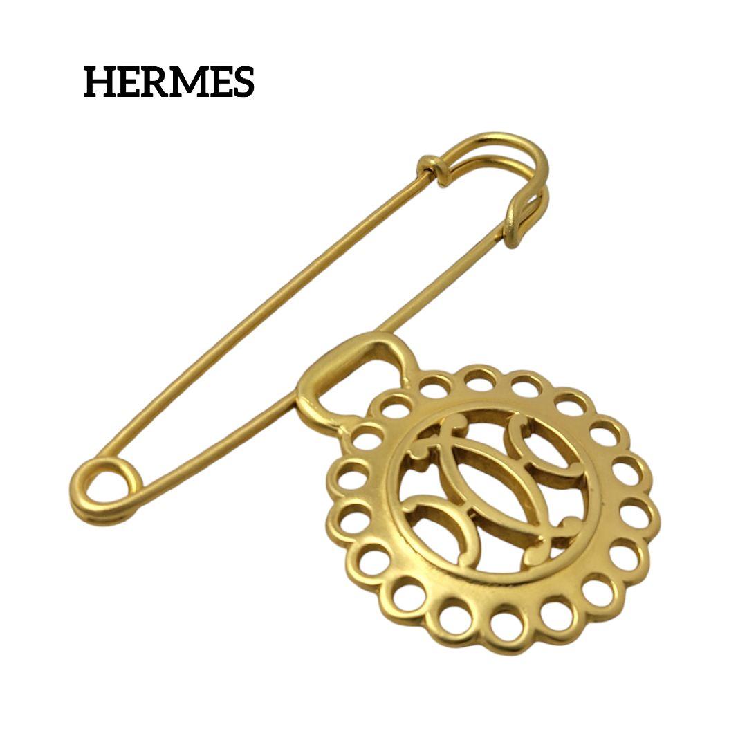 【極美品】HERMES ブローチ BIJOUTERIE FANTAISIE