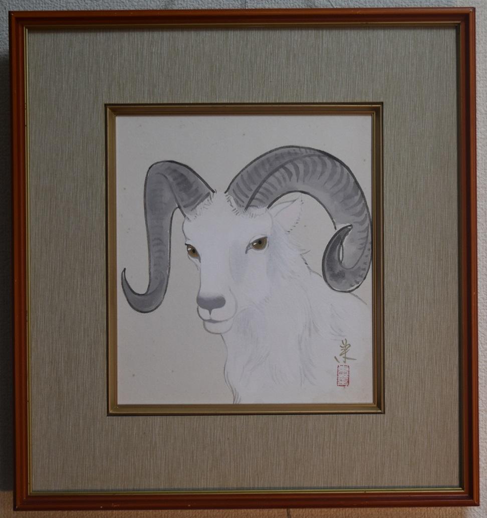 日本画家　元日展監事・　室井東志生　先生　真作保証作品