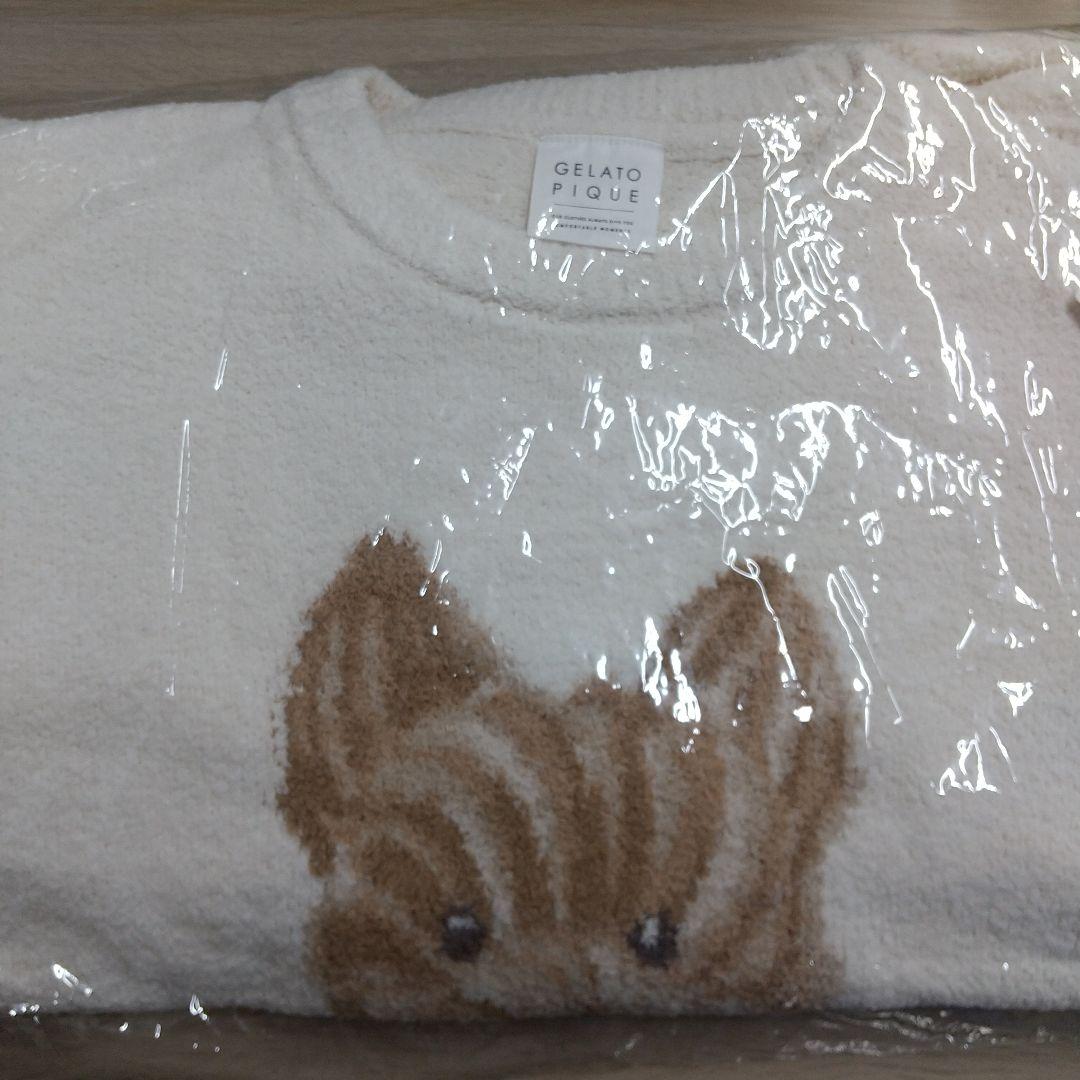 ジェラートピケ メレンゲDOG ジャガードプルオーバー＆ ロングパンツセット