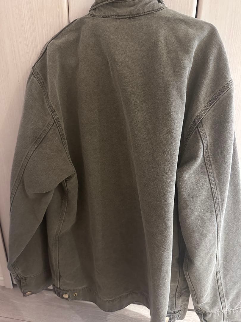 80s カーハート　デトロイトジャケット　USA製　ブラウン フェード