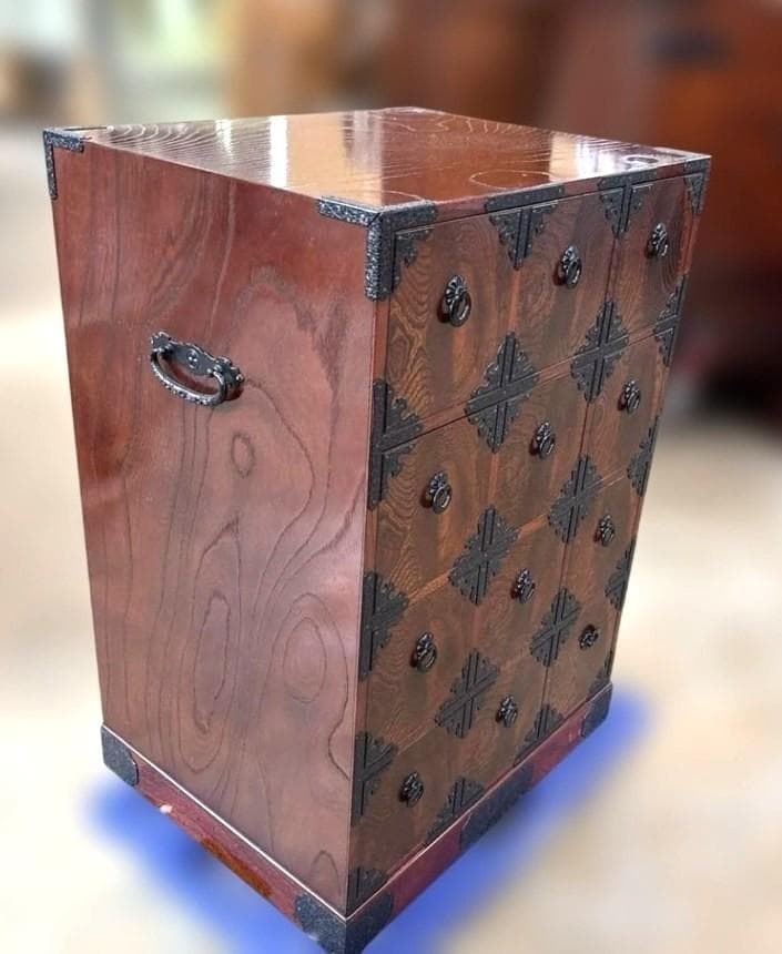 最終値下します。駿河民芸家具　欅材　小物引き出し　美品