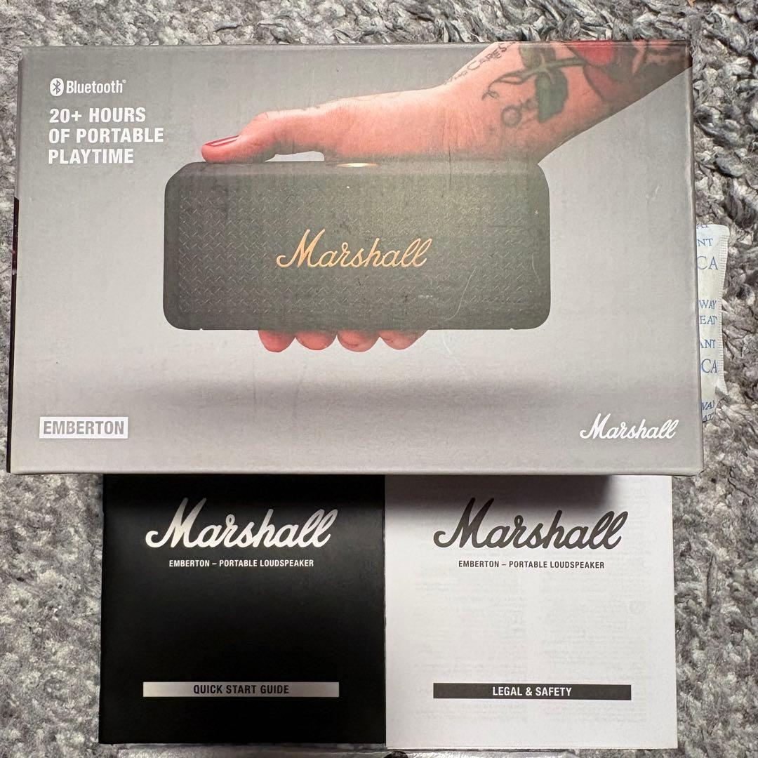 マーシャル Marshall EMBERTON ワイヤレススピーカー ブラック