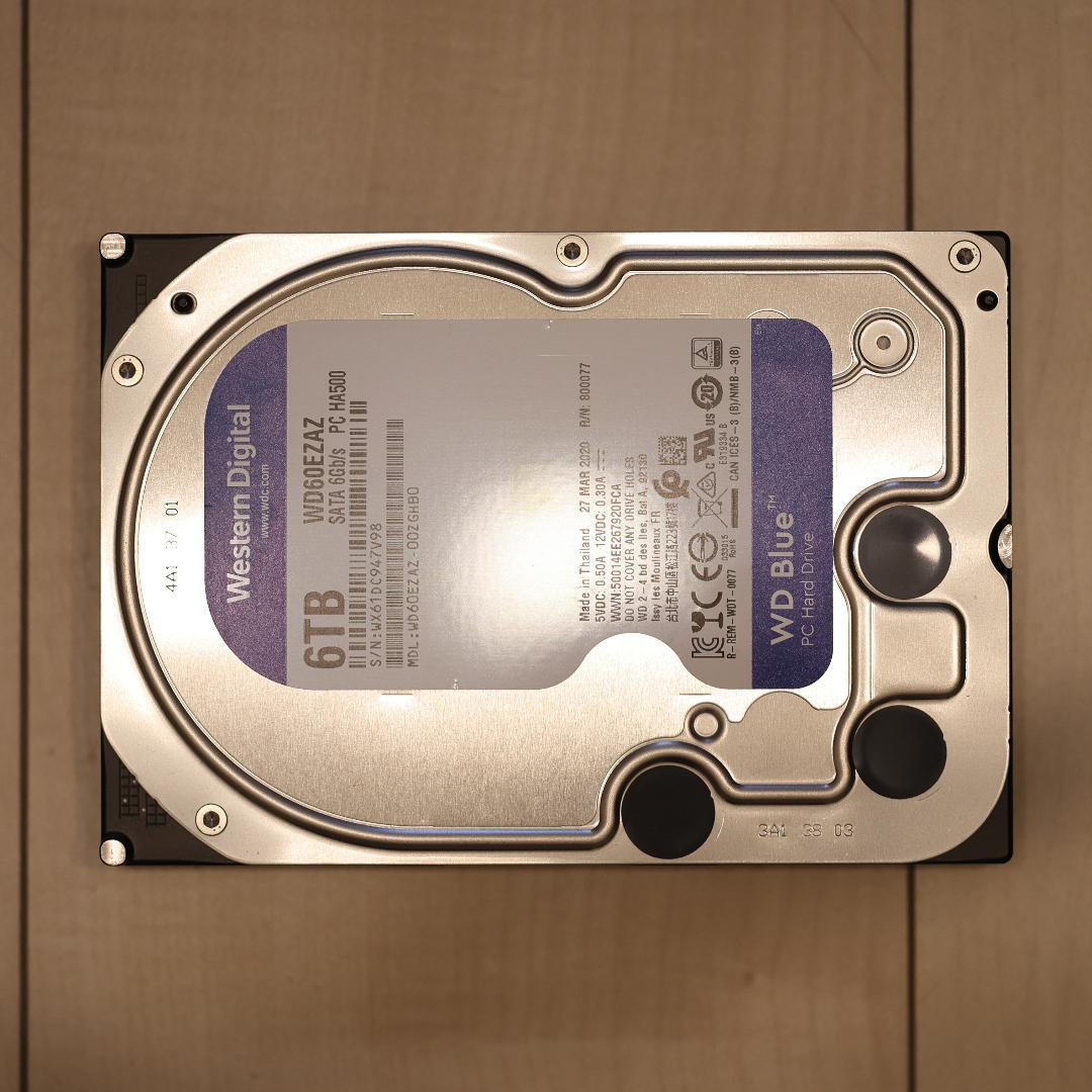 6TB Western Digital HDD 3.5インチ 内蔵ハードディスク