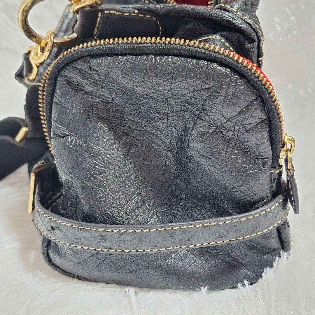 y2k grunge coquette 2way ショルダー バック ブラック