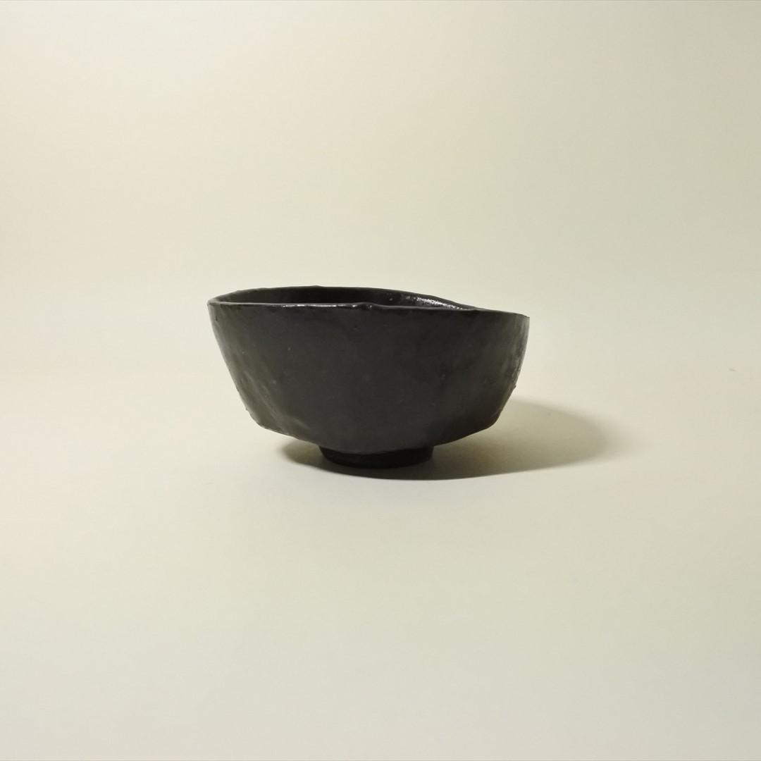 明治時代　黒茶碗　骨董品　アンティーク　茶道具 b