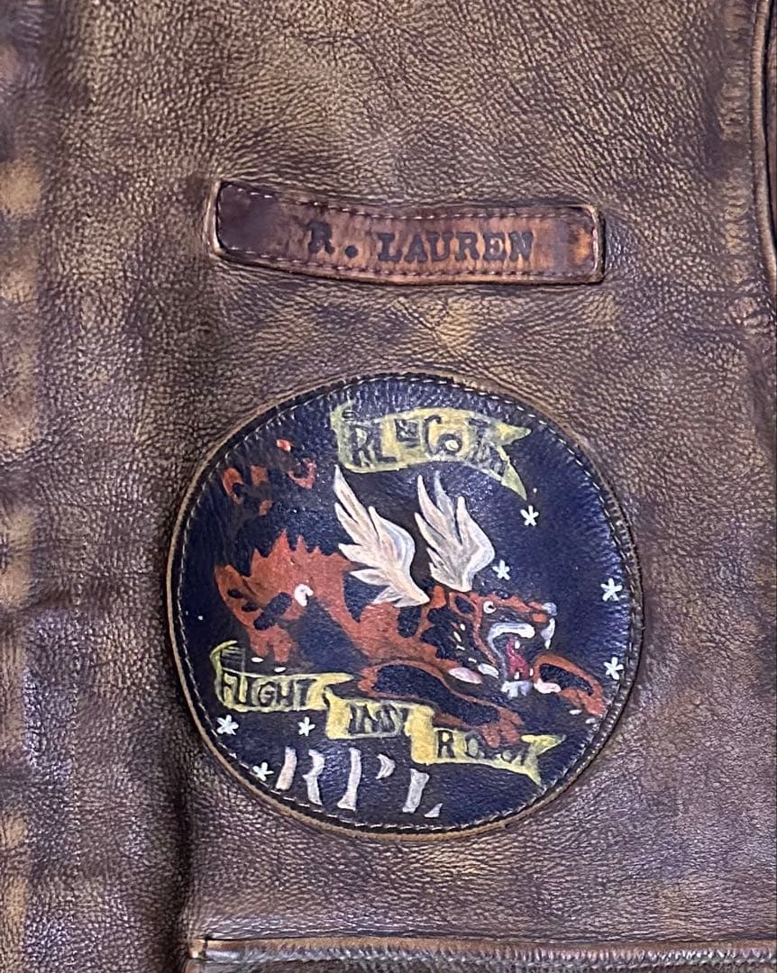 Polo Ralph Lauren TYPE A-2レザージャケット サイズM