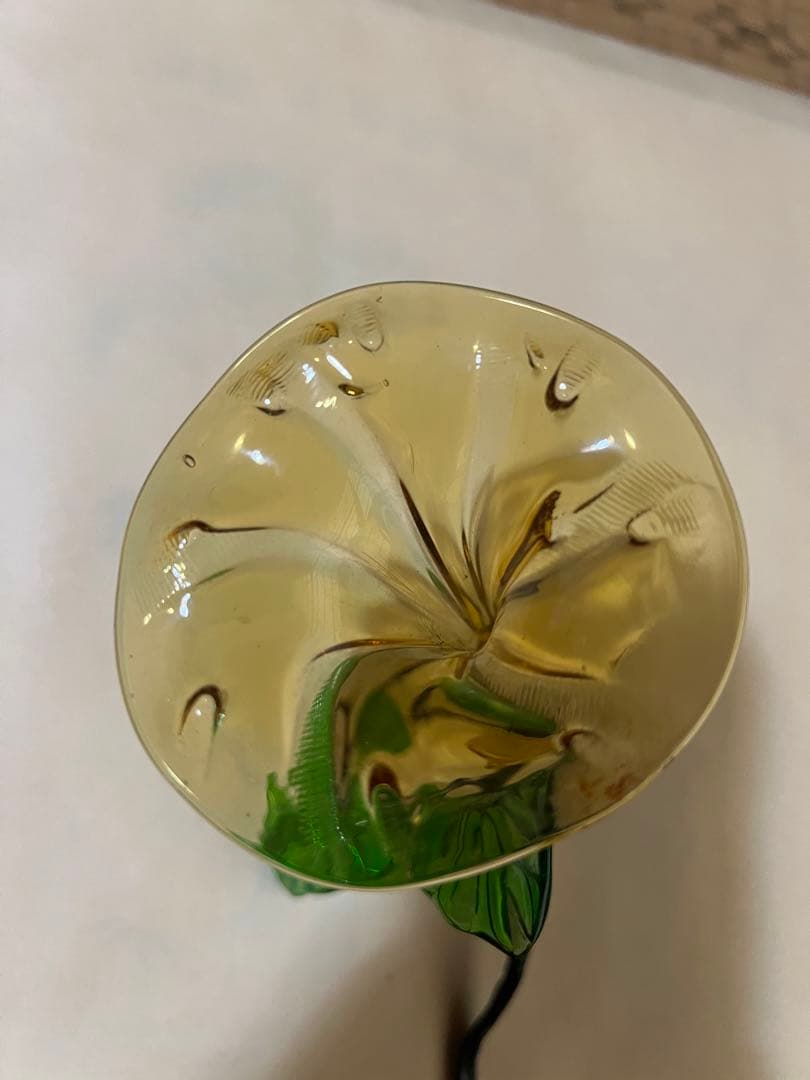 【O-762】琉球ガラス アサガオ 朝顔 花瓶