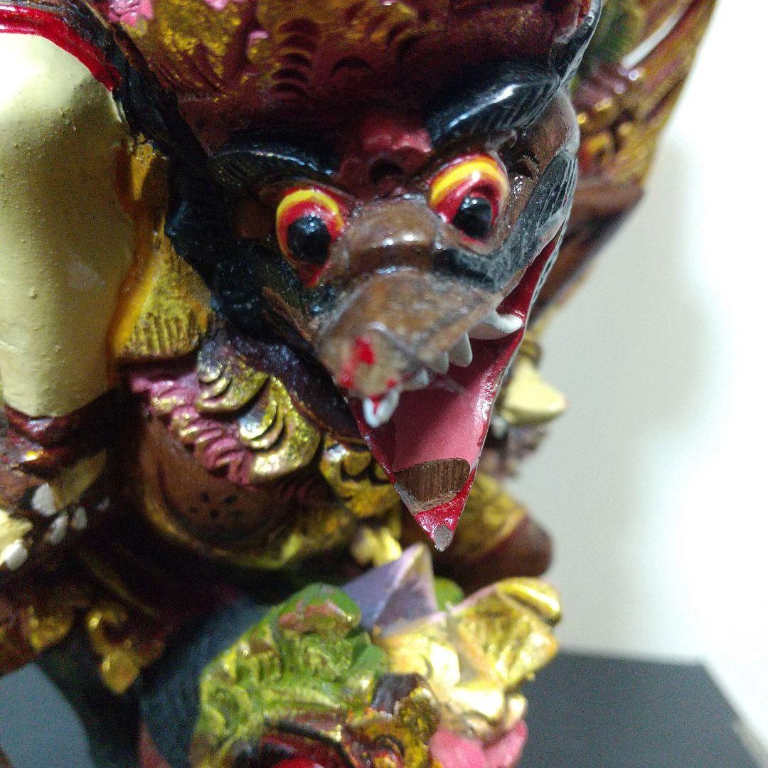 インドネシア バリ島 ヴィシュヌ神 ガルーダ像 木彫 木製 木工 伝統工芸