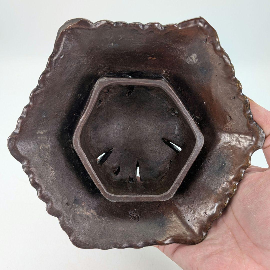 明治大正期 備前焼 葛屋香炉 合箱 香爐 酉摘み 在銘 香道具 抹茶道具 茶器