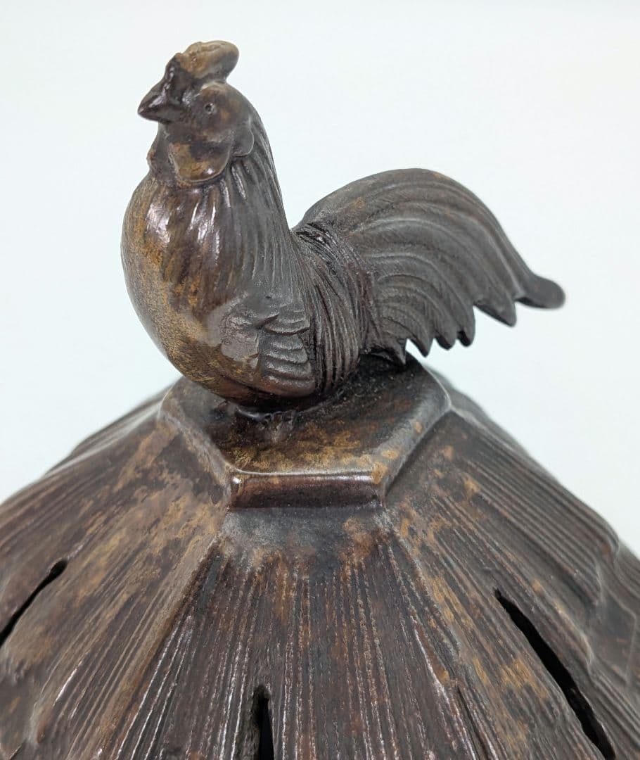 明治大正期 備前焼 葛屋香炉 合箱 香爐 酉摘み 在銘 香道具 抹茶道具 茶器