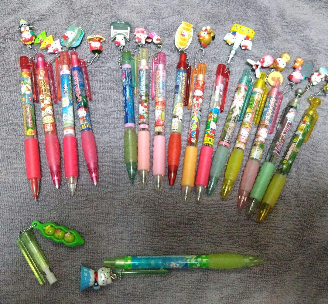ハローキティ　ご当地キティ　ボールペン　シャープペンシル 15本セット