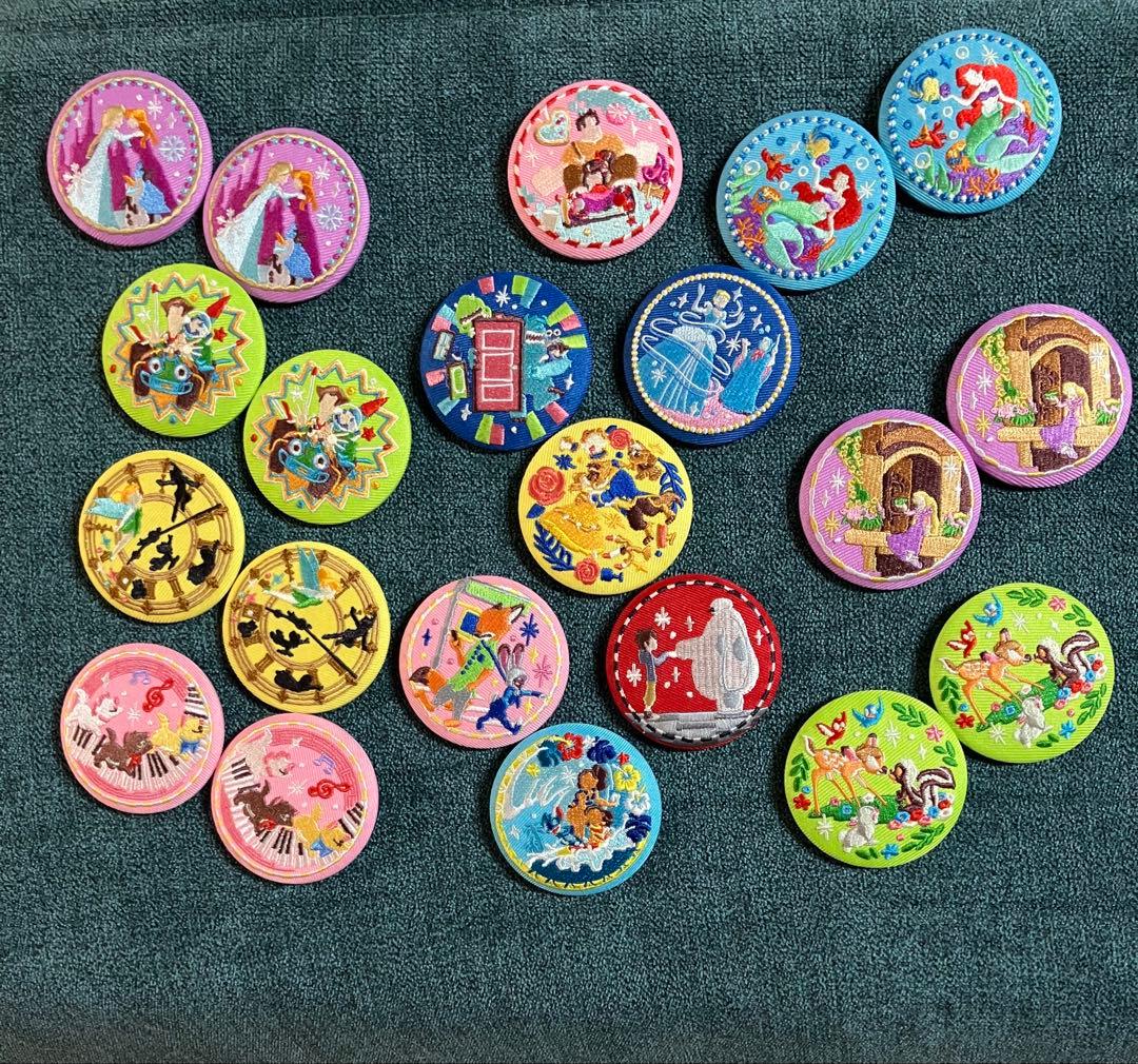 ディズニー刺繍缶バッチ14種類