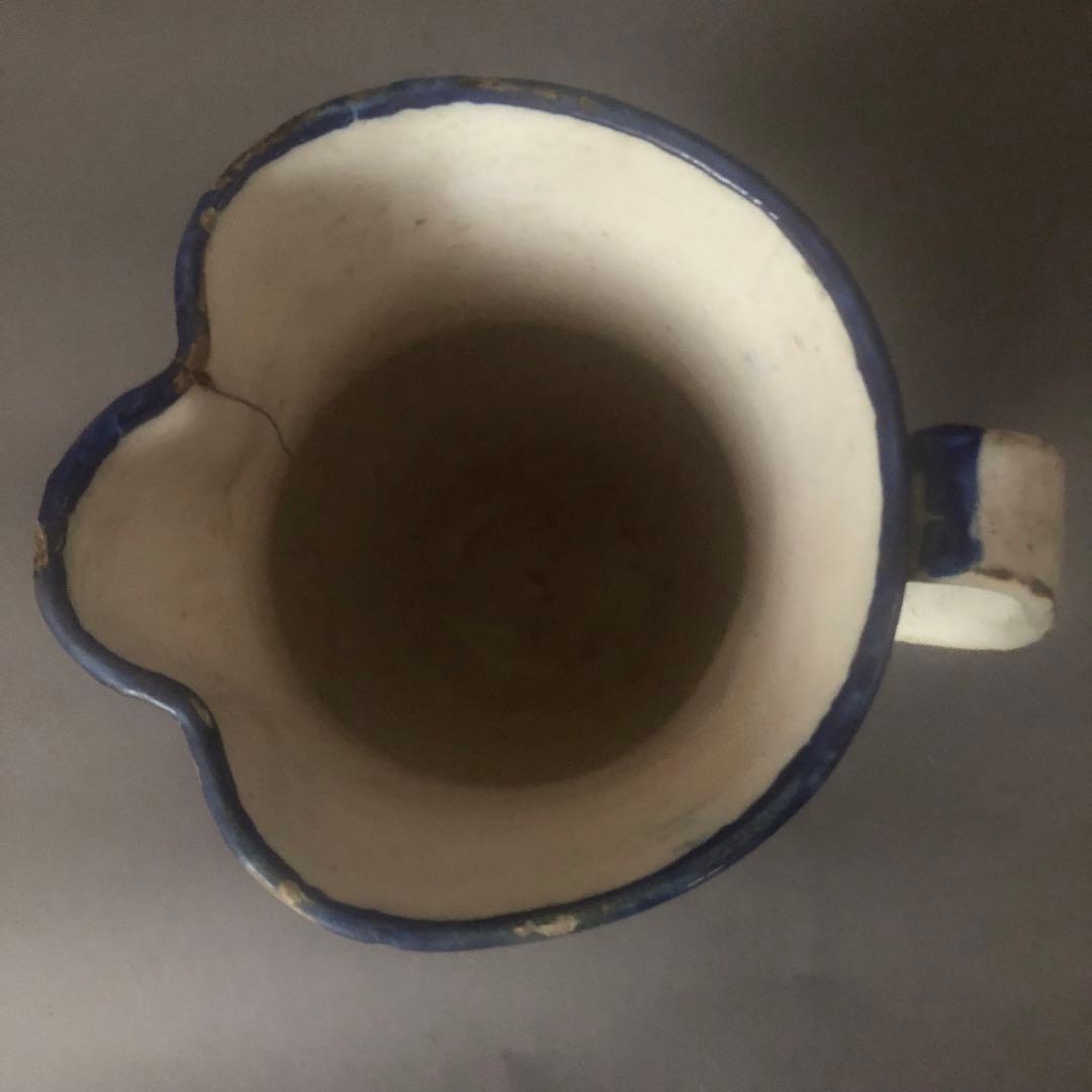 スペイン陶器　18世紀頃　アンティーク　水差し　壺　花瓶　骨董