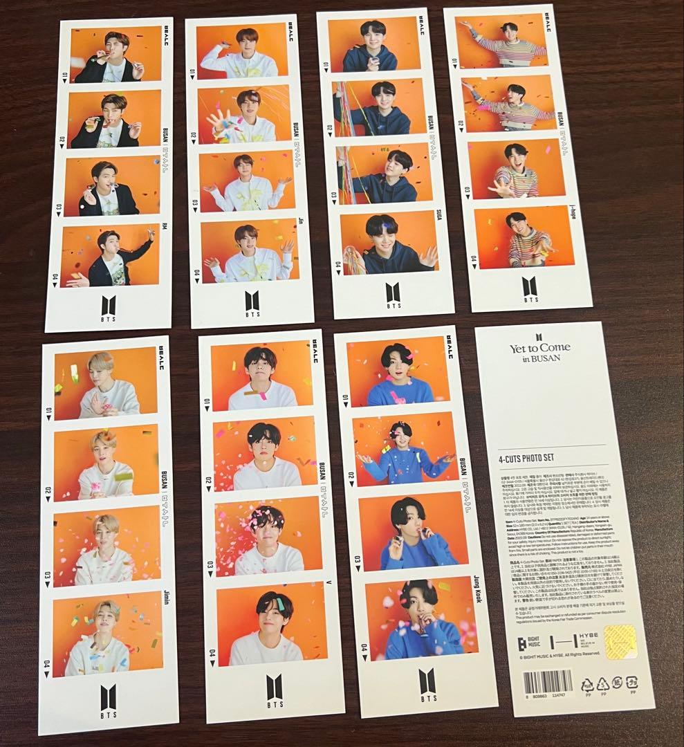 アイドル BTS Yet to Come BUSAN 4-Cuts Photo Set