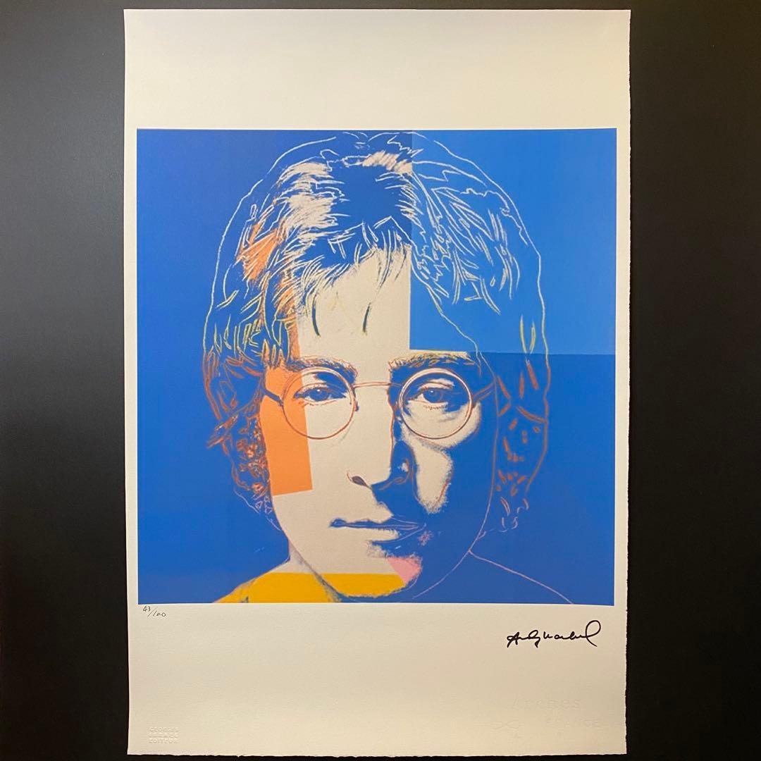 【模写】世界限定100枚 アンディ・ウォーホル ジョン・レノン リトグラフ