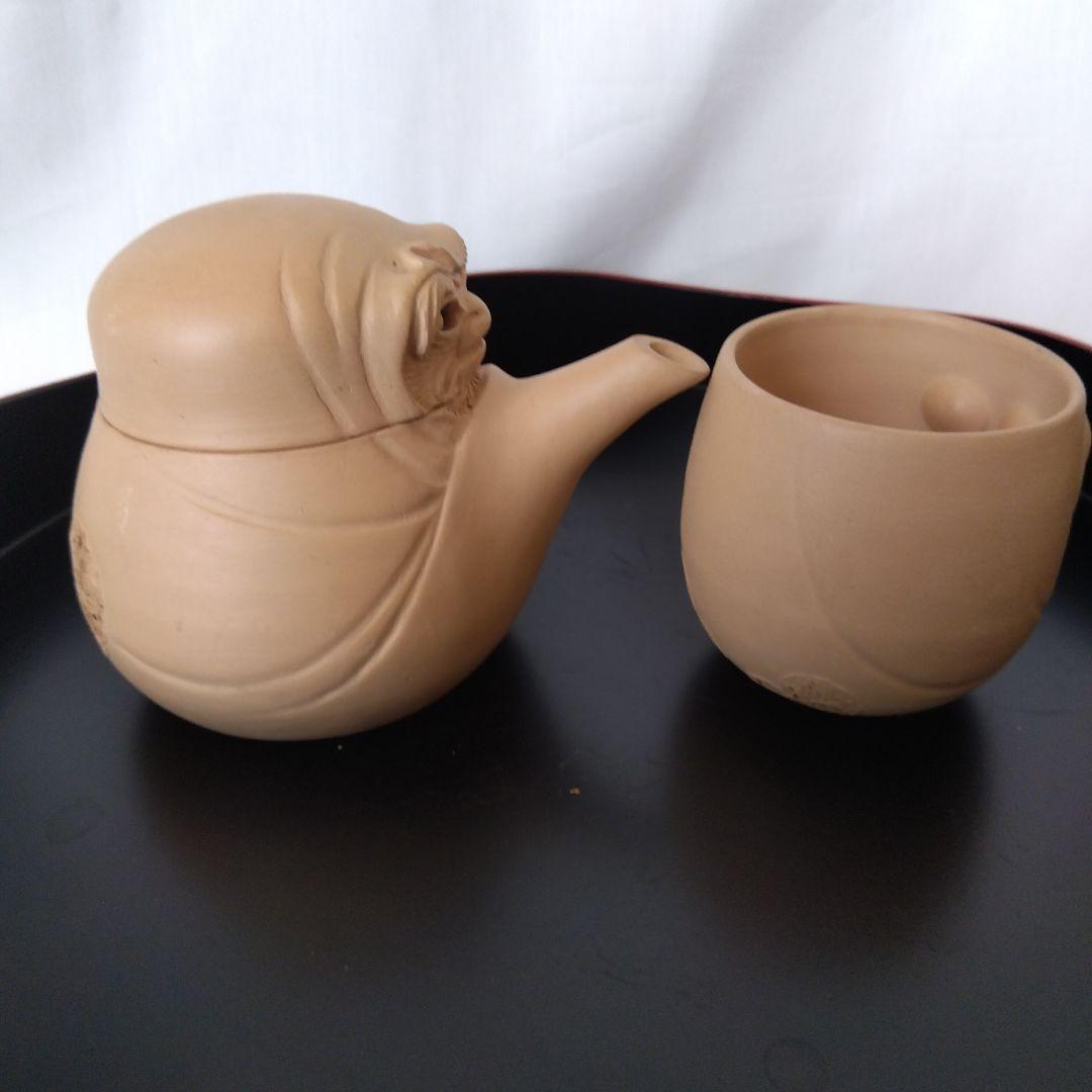 【新品未使用】 秋田焼 からくり細工 急須 湯呑み セット