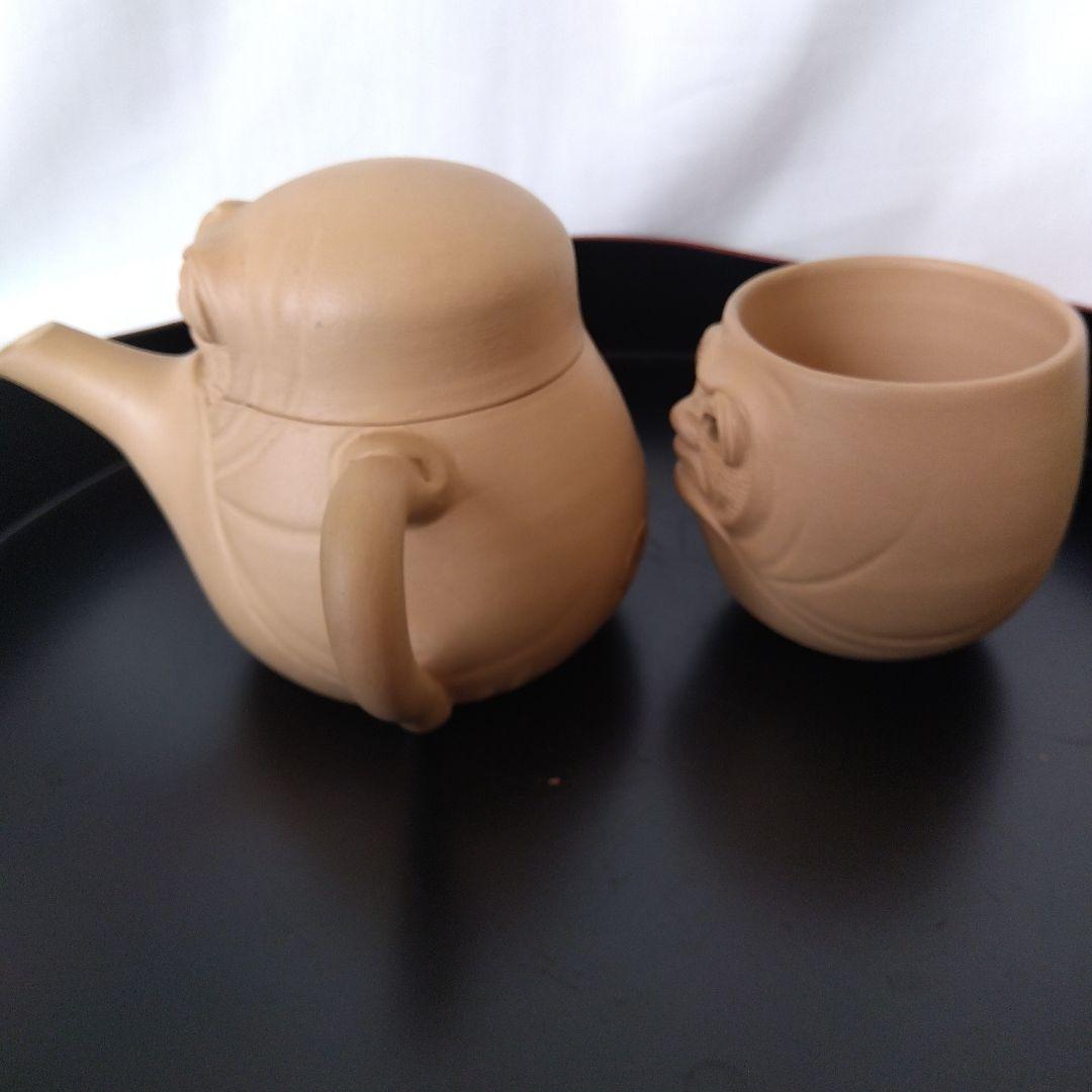 【新品未使用】 秋田焼 からくり細工 急須 湯呑み セット