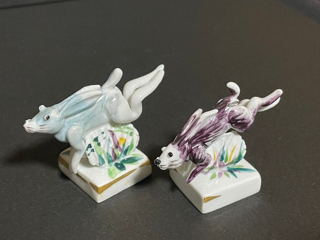 マイセン オーナメント『うさぎ』干支シリーズ 兎 フィギュリン　2個セット