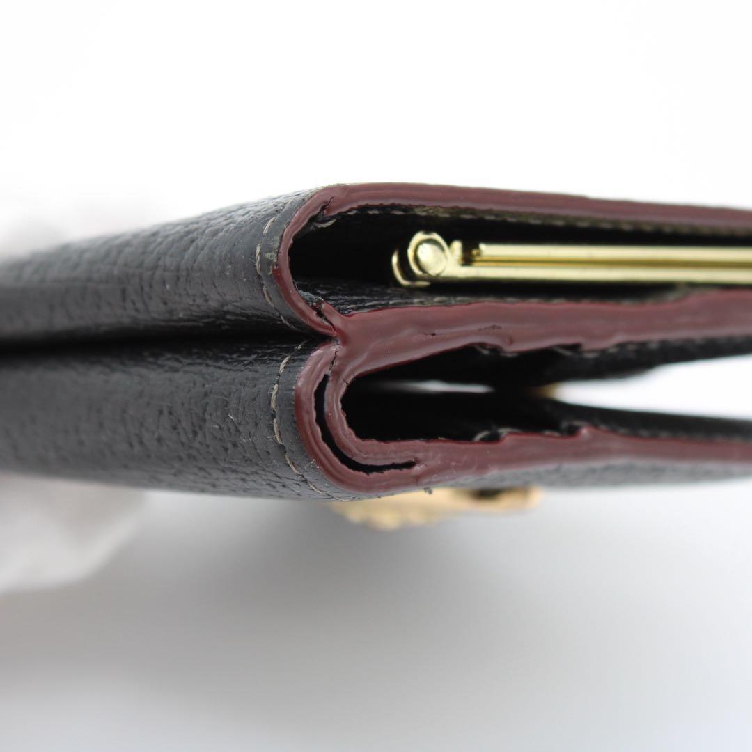 【美品】Vivienne 二つ折り財布 がま口 EXECUTIVE ブラック