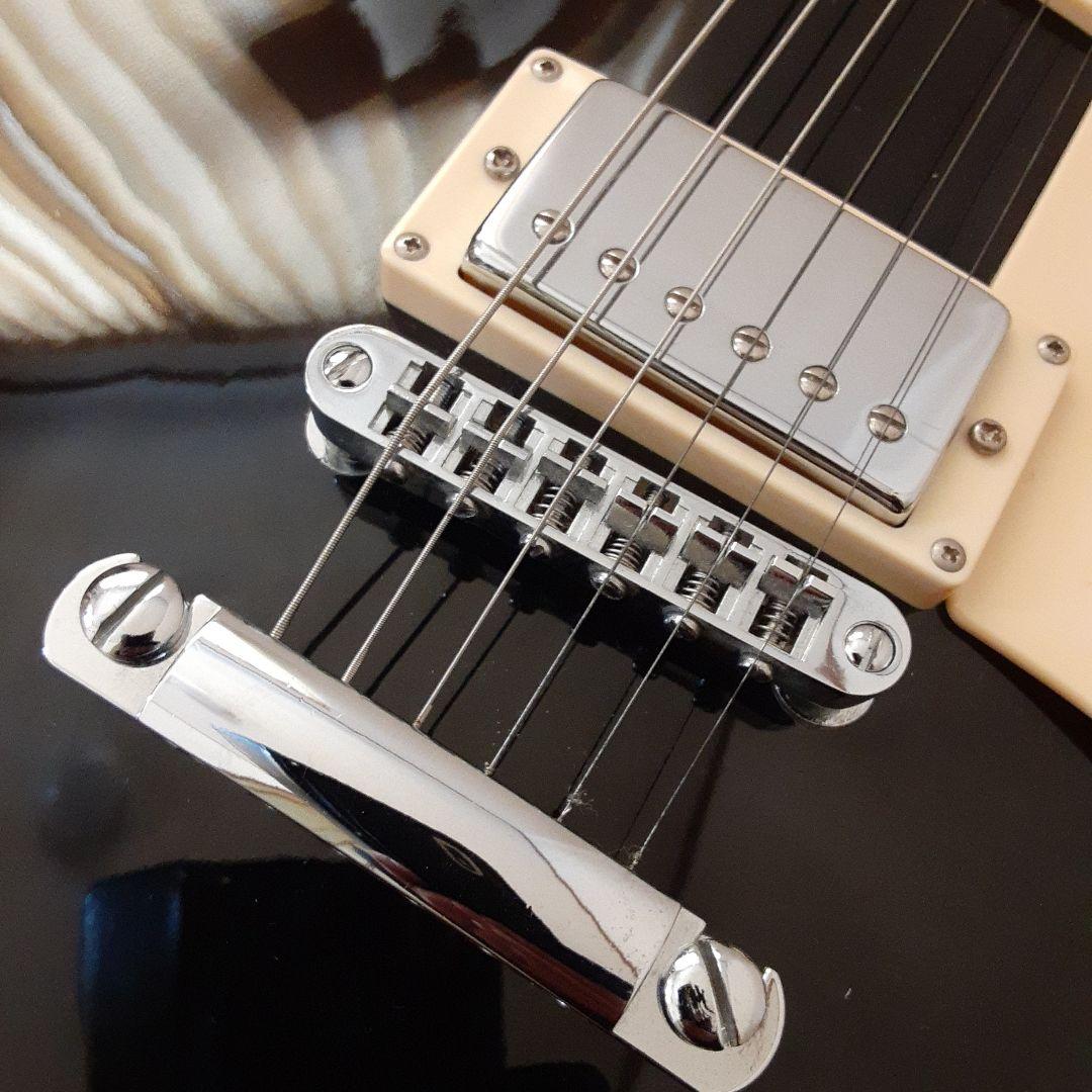 美品　Maison ブラック エレキギター レスポールタイプ