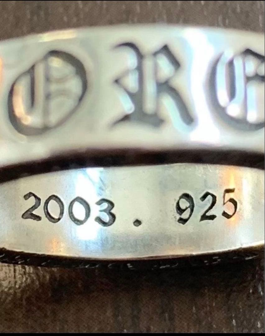 スペーサーリング925シルバーリング彫刻入　6mm