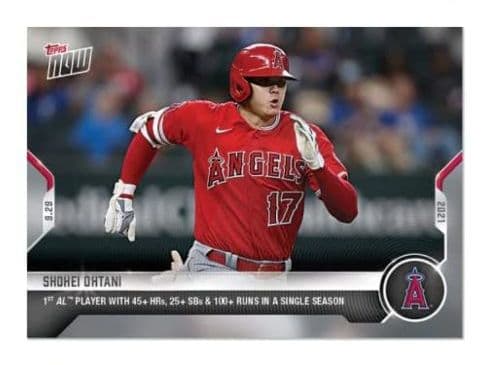 #◆MVP満票！◆大谷翔平 ア・リーグ初のシーズ記録達成！ 記念 カード 超美品